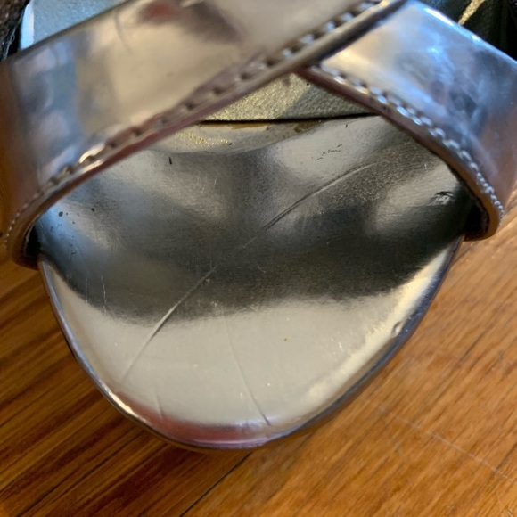 Guess Metallic Silver Strappy Heels - Picture 12 of 15